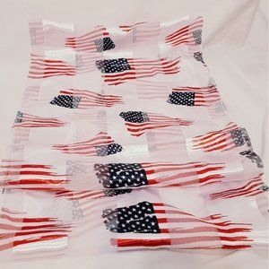 Infinity Scarf American Flag Patriotic U.S.A. Polyester Korea Holiday Stripes